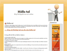 Tablet Screenshot of hallatal.se